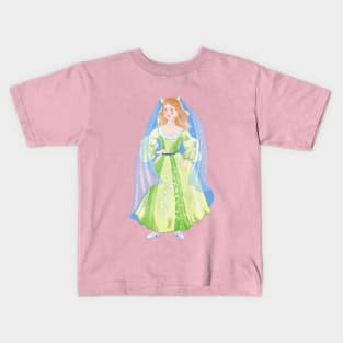 fairy princess, cartoon, milking children illustration Kids T-Shirt